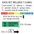 Rainbow minimalist voice level set: header, levels 0 to 4 on 2.5 by 8 inch clings, and a movable arrow