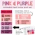 Pink and Purple minimalist text voice level whiteboard clings