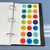Reimagines Ready calendar clings stored on Binder Ready sheets in a three-ring binder