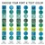 blue and green whiteboard clings showing hand signals for classroom management