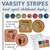 varsity stripes whiteboard clings showing hand signals for classroom management