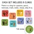 Bright Minds hand signal set: question, pencil, restroom, trash, water, tissue, okay, and no, each 4.5 inches