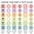 Pastel CHAMPS letter clings showing font and text color choices