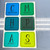 blue and green CHAMPS whiteboard display