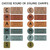 Earth Tones CHAMPS letters and expectation clings in round and square styles