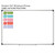 Bright Minds CUBES math strategy clings shown to scale on a 4x6 foot whiteboard mockup