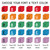 Rainbow CUBES math strategy clings font and text color examples