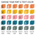 Retro Brights CUBES math strategy clings font and text color examples