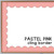 Pastel Pink style Pastel scalloped whiteboard cling border framing a whiteboard