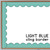 light blue whiteboard cling borders