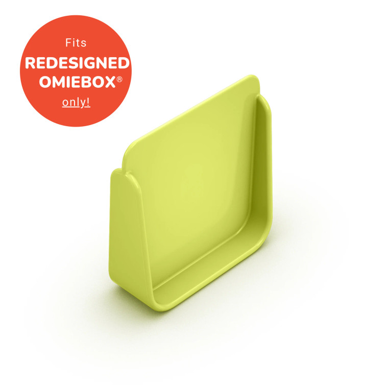 Lime OmieBox divider for the redesigned OmieBox