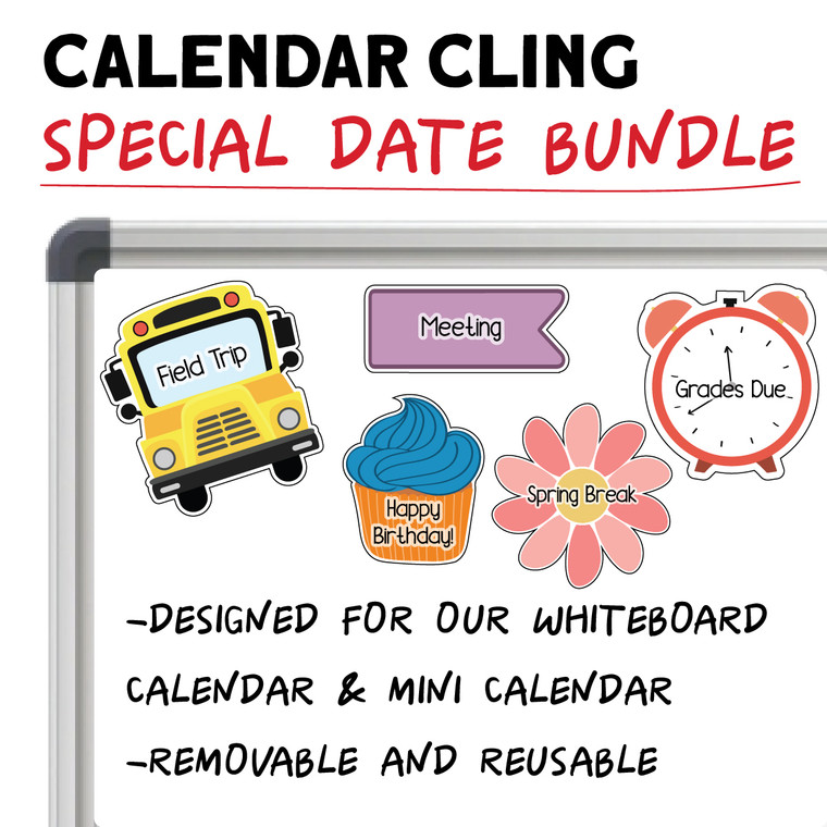 whiteboard cling calendar