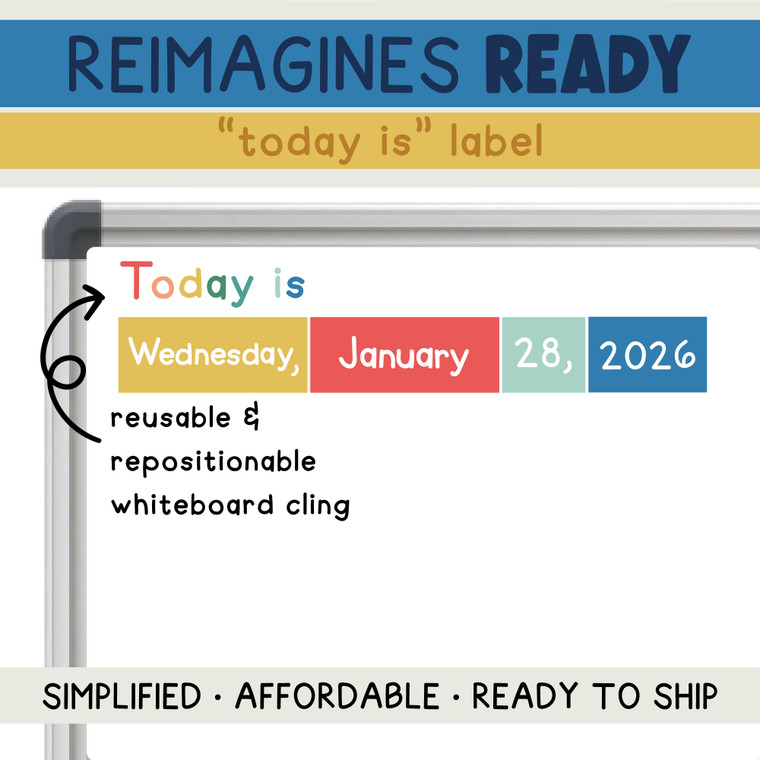 "today is" whiteboard cling