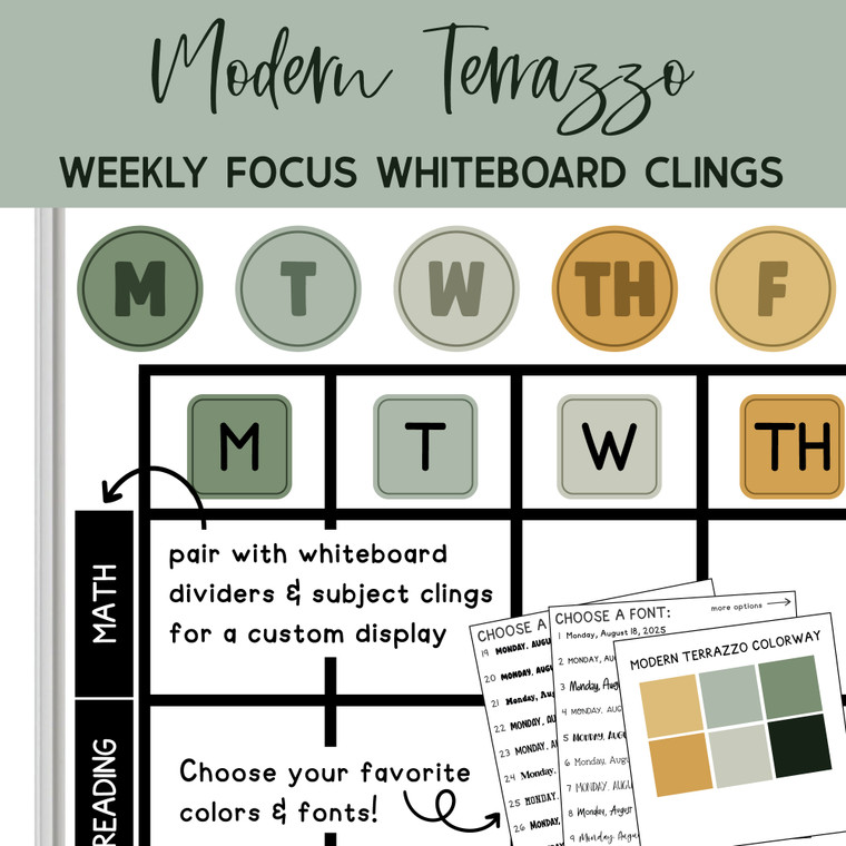 classroom agenda clings
