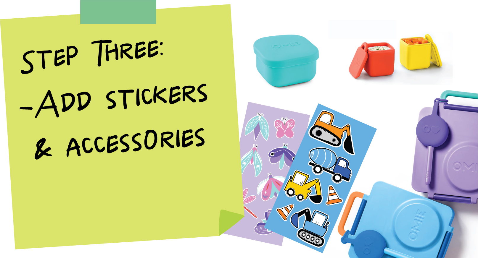 Kids - Personalized Lunch Boxes - OmieBox - OmieBox Accessories - Reimagines