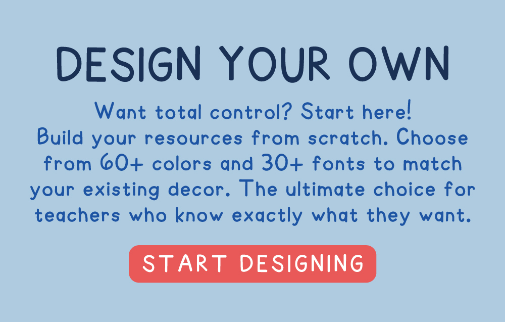 design your own classroom decor