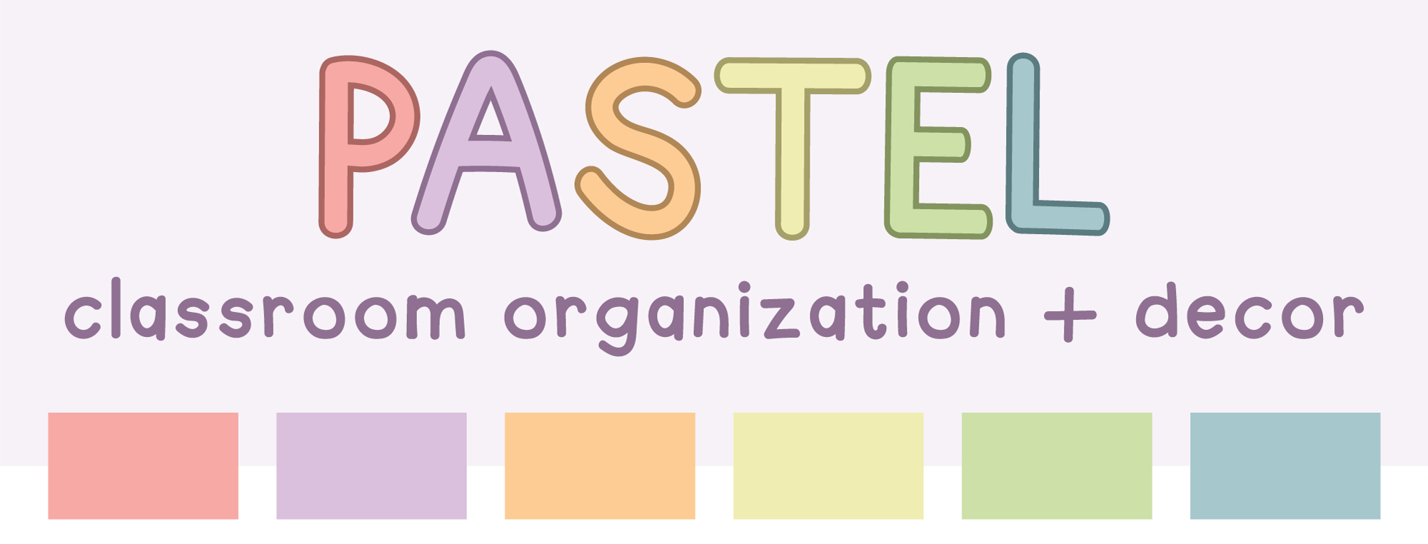 pastel classroom decor