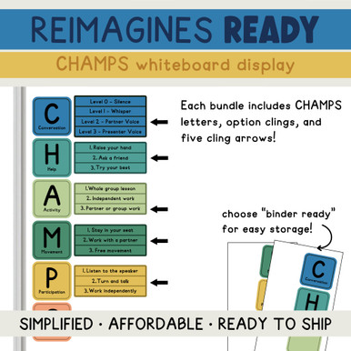 CHAMPS whiteboard clings
