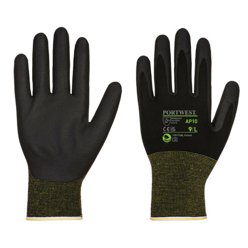 Portwest Workwear NPR15 Foam Nitrile Bamboo Glove  (Pk 12) Available in 1 Colour