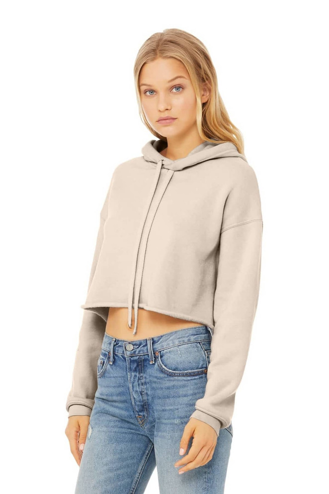 BELLA+CANVAS  Women's Sponge Fleece Cropped Fleece Hoodie