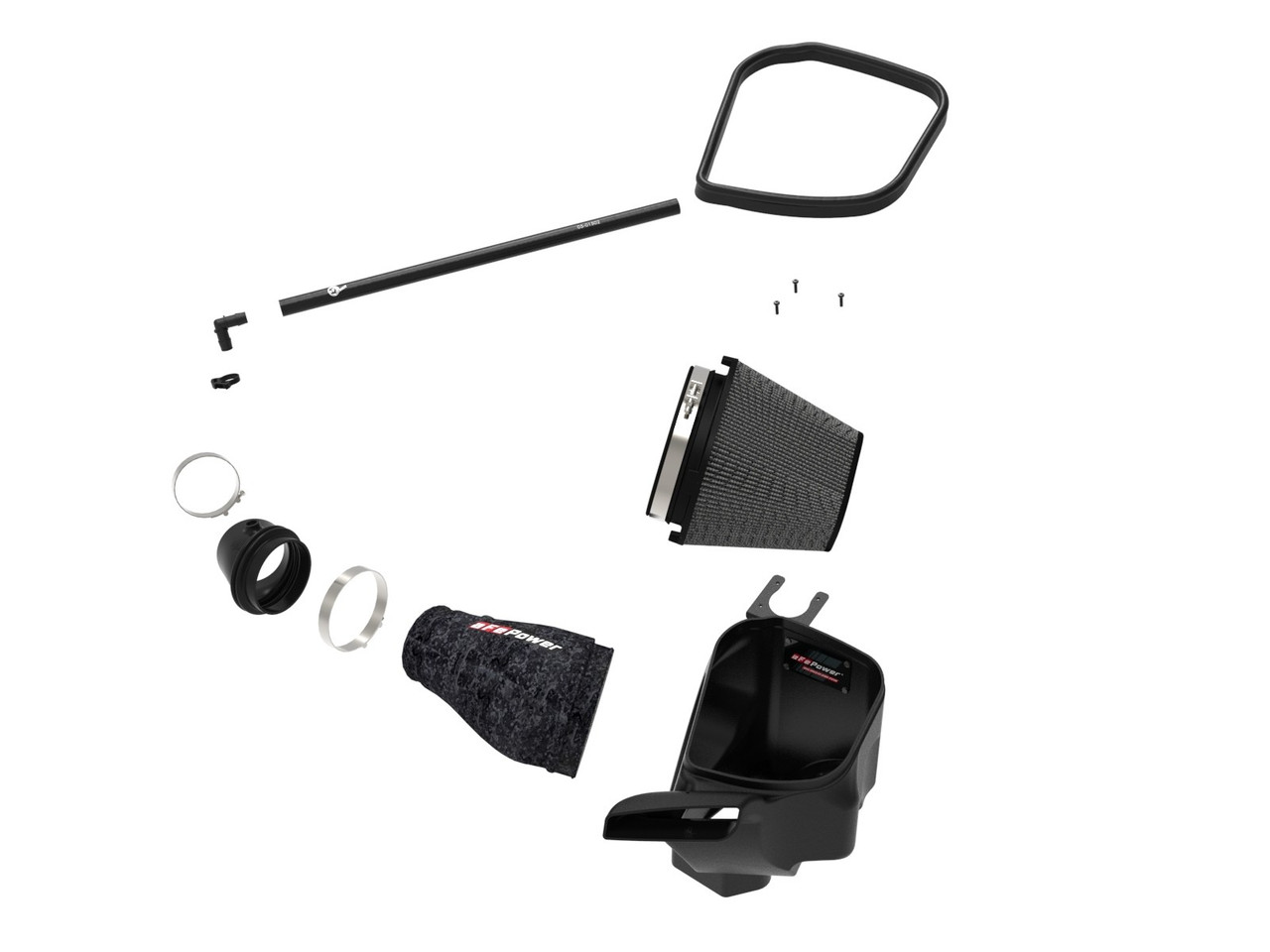 AFE Track Series Forged Carbon Fiber Cold Air Intake System Trackhawk ...