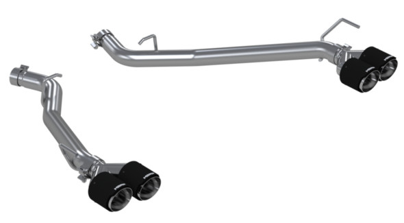 MBRP 2.5" Axle-Back 2020-2022 Ford Explorer ST/Explorer Platinum, Lincoln Aviator, 3.0L EcoBoost, Dual Rear T304 Stainless Steel w/ Quad Carbon Fiber Tips