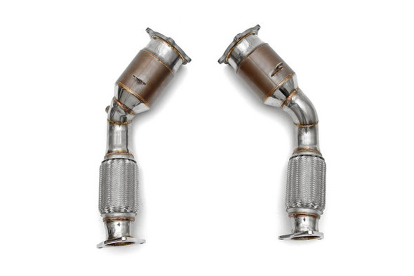 Fabspeed Porsche 955 Turbo / Turbo S Primary Sport Catalytic Converters (2002-2007)