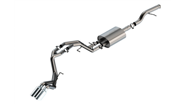 Bora S-Type Exhaust System - 2021-2026 5.3L Tahoe / Yukon (Single Exit)
