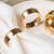 Award-Winning CLOCHEL Napkin Rings Stainless Steel Serviette Buckles Set of 4 Adornment for Elegant Dining,Table Decorations, Banquet, Wedding, Casual, Engagement, Reception & Everyday CSKY-3