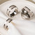 Award-Winning CLOCHEL Napkin Rings Stainless Steel Serviette Buckles Set of 4 Adornment for Elegant Dining,Table Decorations, Banquet, Wedding, Casual, Engagement, Reception & Everyday Party CSKY-7