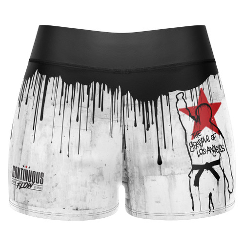 Roll Against The Machine High Waisted Waisted Women's Training Shorts