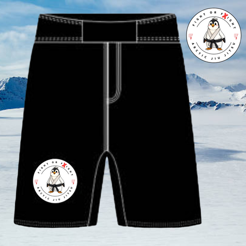 Arctic BJJ Penguin Elastic Waisted Shorts