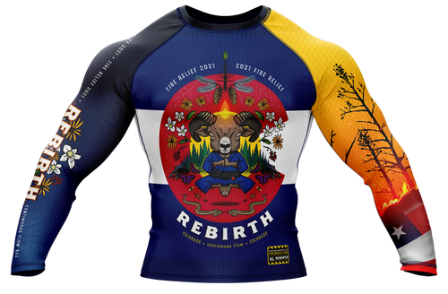 Rebirth Wildfire Charity Rashguard State Flag Edition