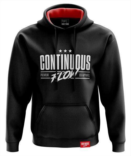 Continuous Flow BJJ Premium Hoodie Black/White