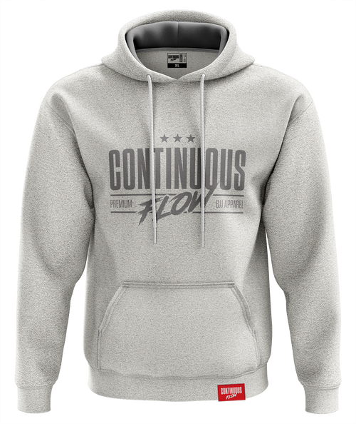 Continuous Flow BJJ Premium Hoodie Heather Grey/Grey