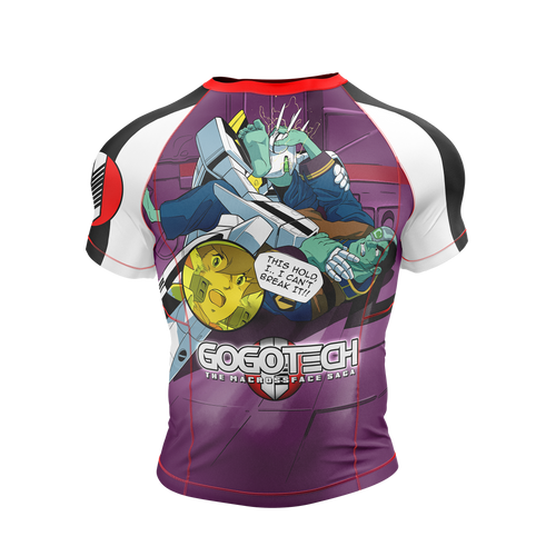 Gogotech; The Macrossface Saga Short Sleeve Rashguard
