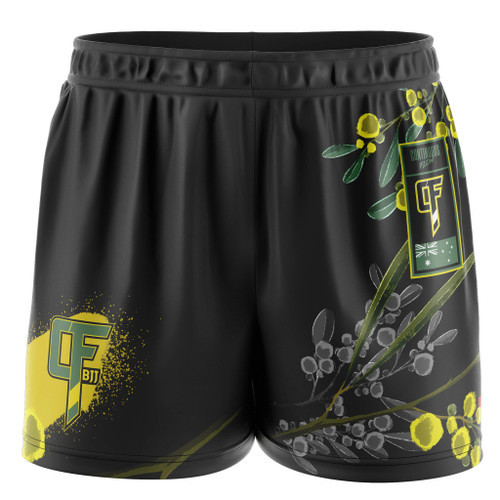 Wattle Elastic Waisted Shorts Yellow