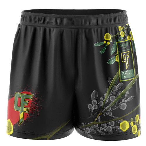 Wattle Elastic Waisted Shorts Red