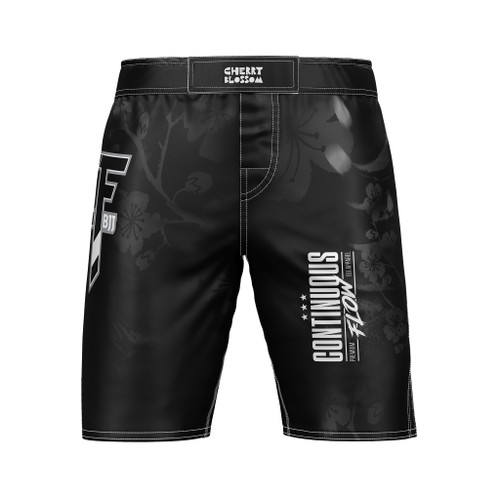 Cherry Blossom MMA Style Board Shorts Black