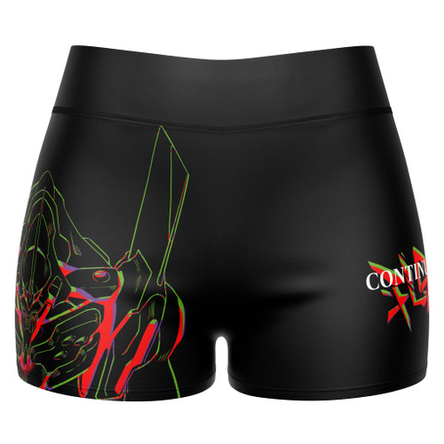 Neon Belly Evangelion High Waisted Waisted Women's Training Shorts
