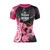 Roses Short Sleeve Rashguard (Pink)