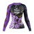 Roses Long Sleeve Rashguard (Purple)