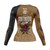 Roses Long Sleeve Rashguard (Brown)