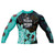 Roses Long Sleeve Rashguard (Teal)