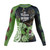 Roses Long Sleeve Rashguard (Green)