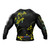 Wattle Flowers Long Sleeve Rashguard Black