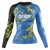 Wattle Flowers Long Sleeve Rashguard Blue