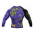 Wattle Flowers Long Sleeve Rashguard Purple