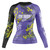 Wattle Flowers Long Sleeve Rashguard Purple