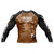 Cherry Blossom Long Sleeve Rashguard Brown